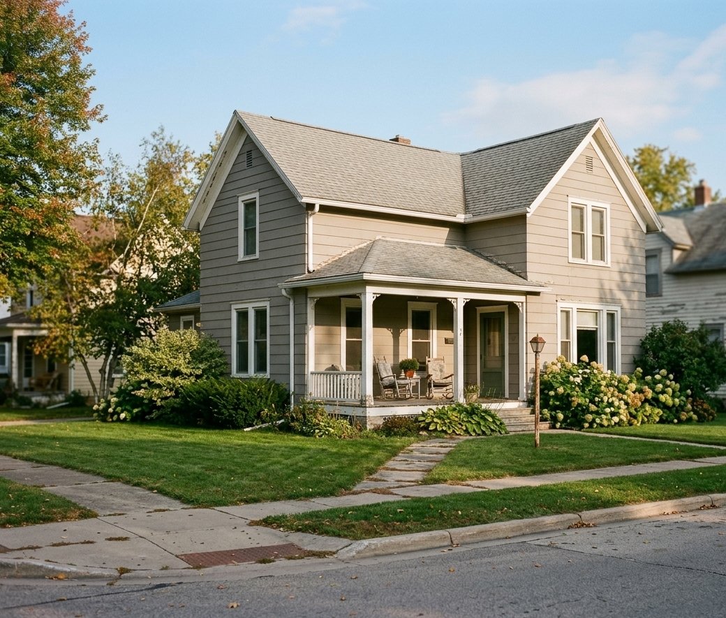 Two-story home we bought in Edwardsville, IL